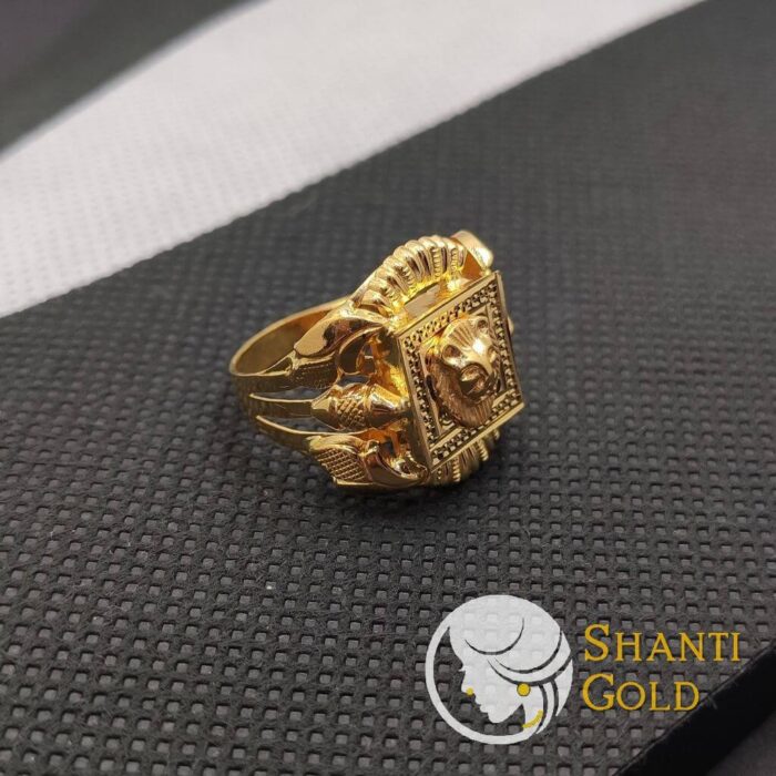 22k yellow gold sold custom hand made initial ring price $2200 size - 9 US  | MikeDaJeweler